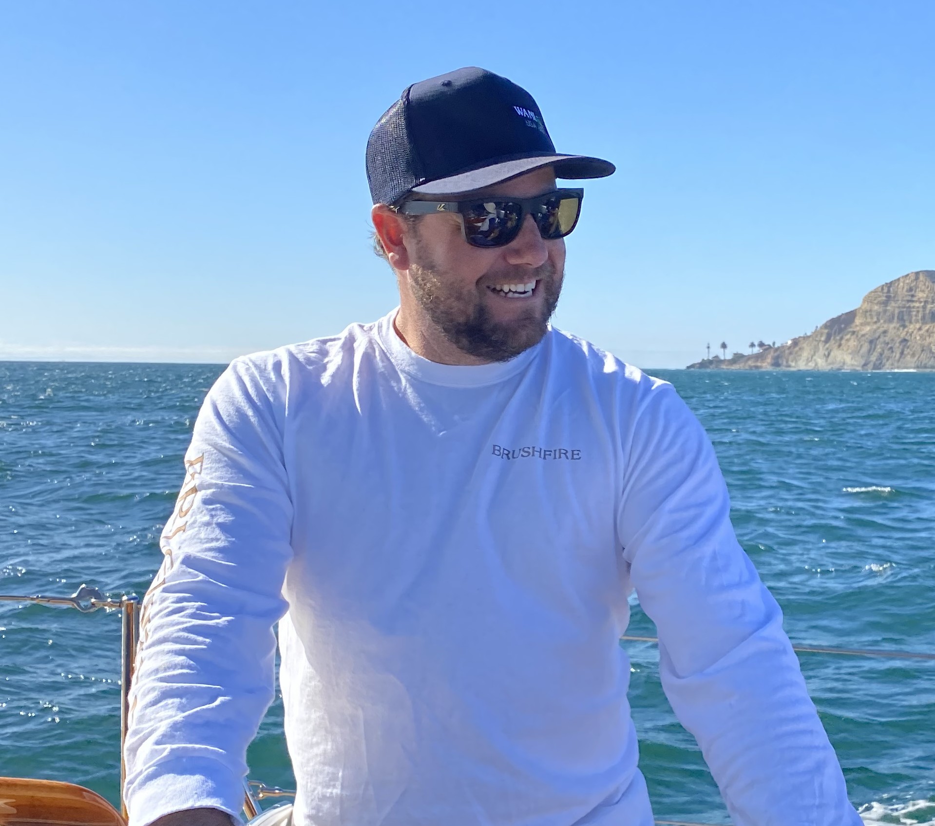 a man on a boat